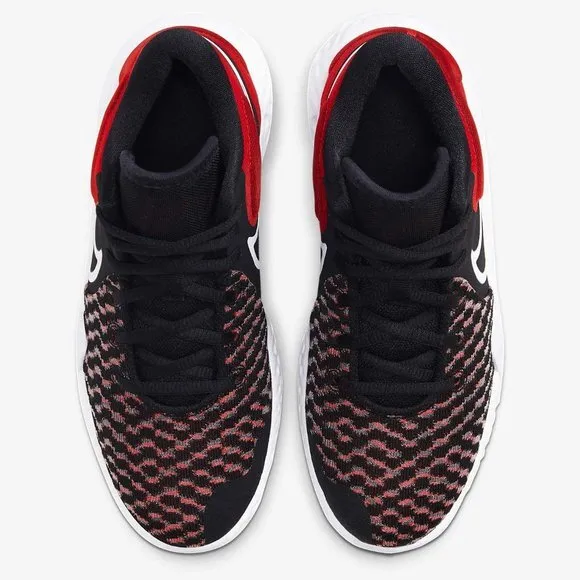 Nike KD Trey VII (GS) Basketball Shoes Sneakers Black White Red Size 6 Youth