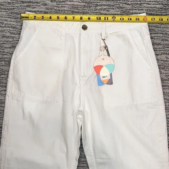 NWT Ted Baker Estia Jeans Ivory Size 32